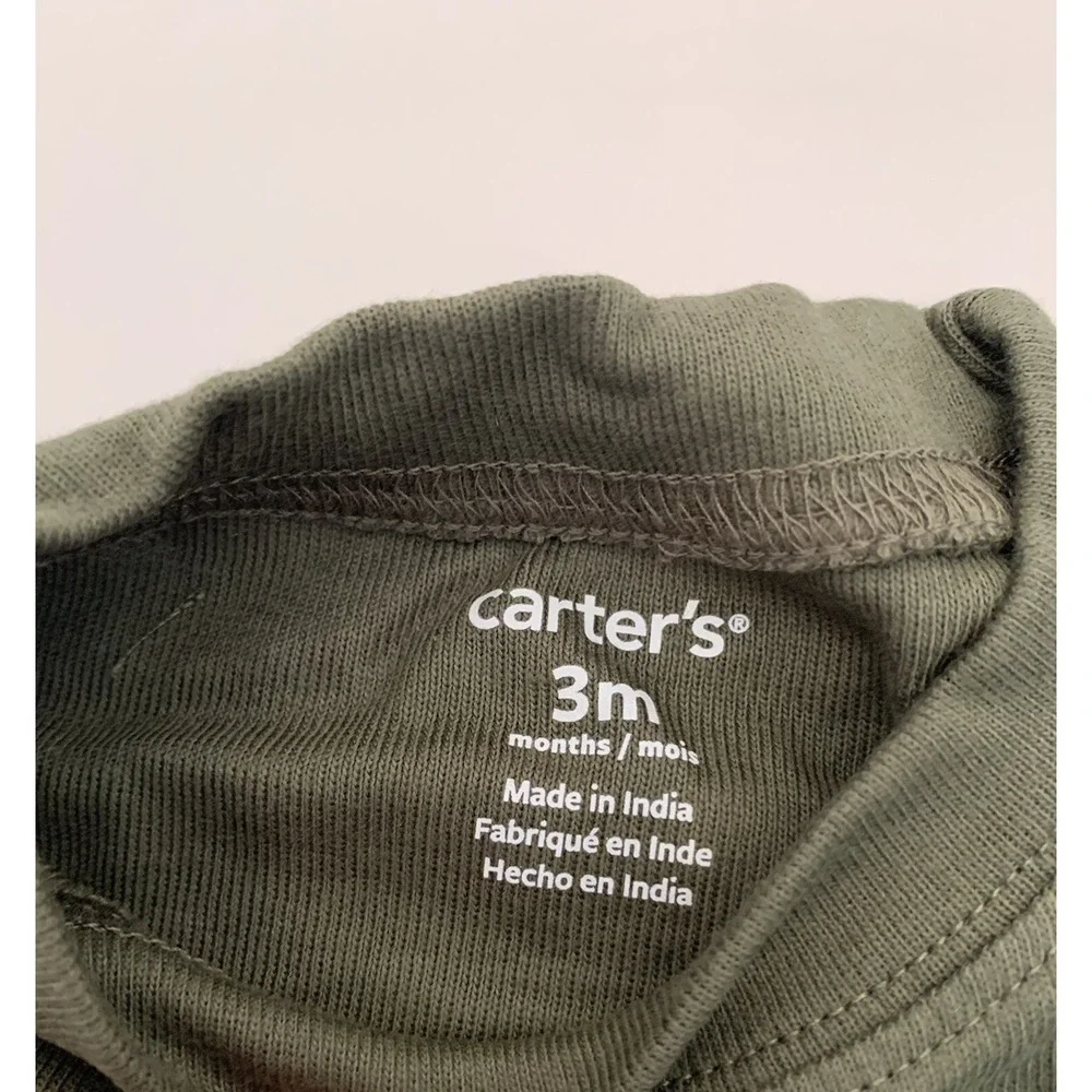 3 Months New Carters 2 Piece Pants and Shirt Animal Outdoor Theme Joggers